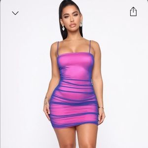 Double Life Mesh Mini dress